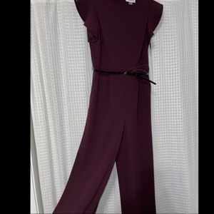 Calvin Klein One-piece Jumpsuit - Plum